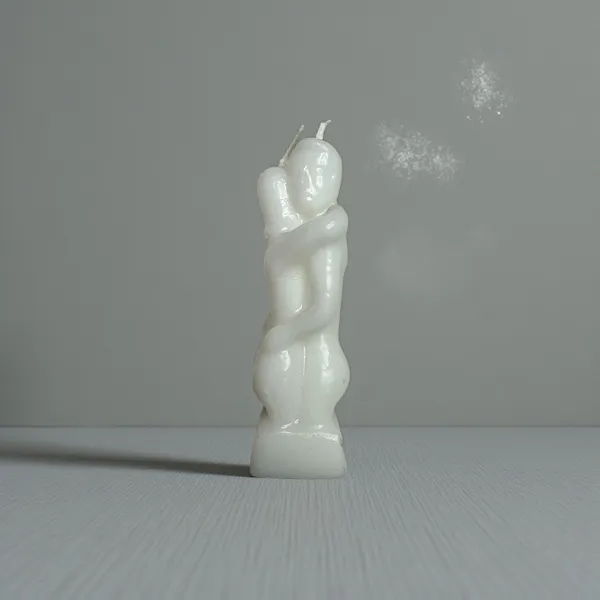 White_Erotic_Couple_Spell_Candle